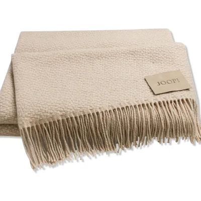 Koc wełniany JOOP! Fine Woven 814067 Natur
