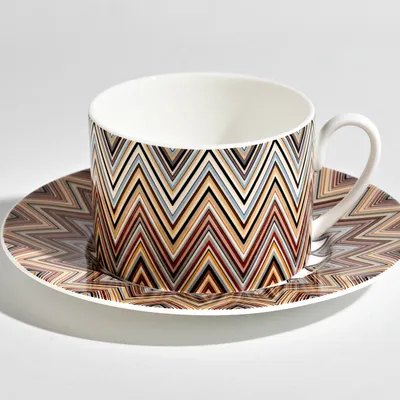 Filiżanka do herbaty Missoni Zig Zag Jarris 148, zestaw 6 szt. Luxury Box