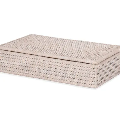 Pojemnik z przykrywką Decor Walther BASKET BMD rattan jasny