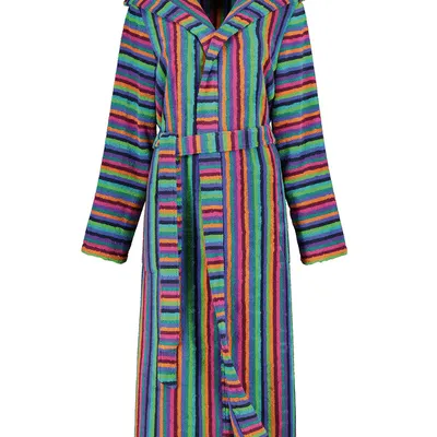 Szlafrok damski z kapturem Cawö 7076-84 Multicolor 32-46