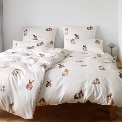 Pościel satyna jedwabna Elegante Bunnies 24531-07 Leinen