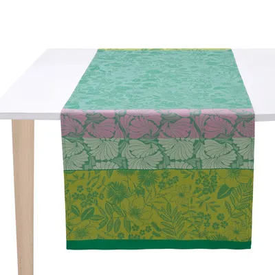 Bieżnik bawełniany Le Jacquard Français Cottage Jardin