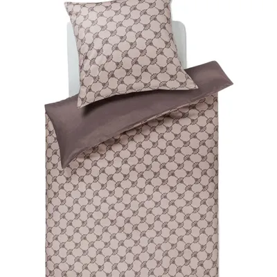 Pościel satyna bawełniana JOOP! Cornflower Double 4083-17 Taupe
