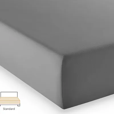 Prześcieradło jersey Fleuresse Comfort 1117-9039 Stalowa Szarość