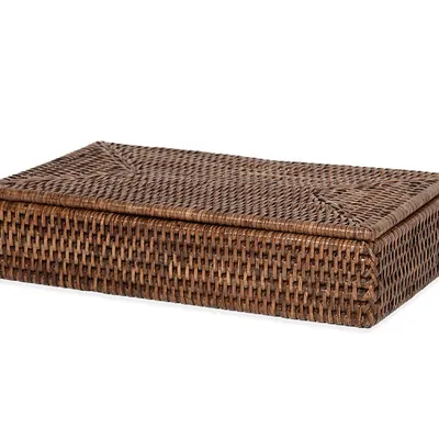 Pojemnik z przykrywką Decor Walther BASKET BMD rattan ciemny