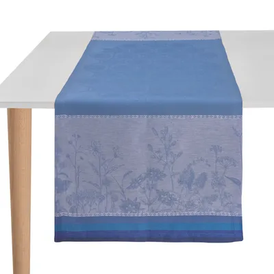 Bieżnik lniany Le Jacquard Français Instant Bucolique Bluet