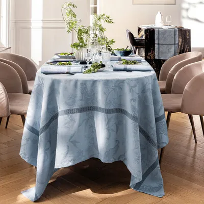 Obrus lniany Le Jacquard Français À L'orangerie Chardon