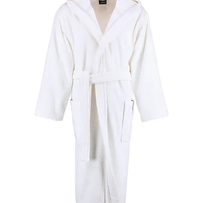 Szlafrok męski z kapturem Cawö 829-67 White S-XXL