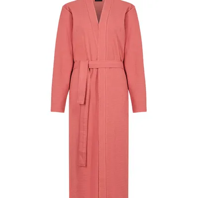 Szlafrok damski gofrowany kimono Cawö 812-22 Koralle XS-XL