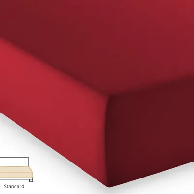 Prześcieradło jersey Fleuresse Comfort 1117-4580 Bordo