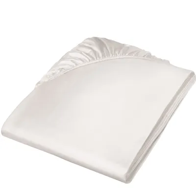 Prześcieradło satynowe z gumką Fleuresse Colours 9100-9050 Porcelana