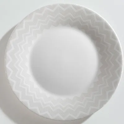 Talerz deserowy Missoni Zig Zag White, zestaw 6 szt.