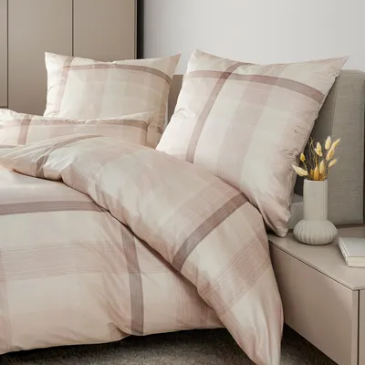 Pościel satyna bawełniana Janine Milano 45112-07 Braun-Beige