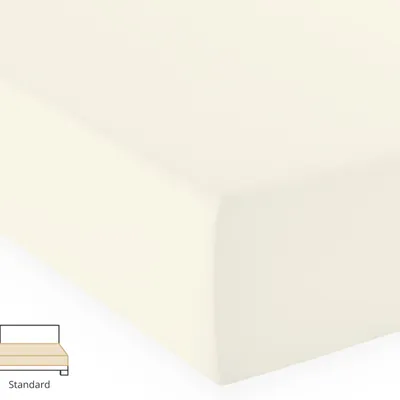 Prześcieradło jersey Fleuresse Comfort 1117-1109 Naturalny Biały