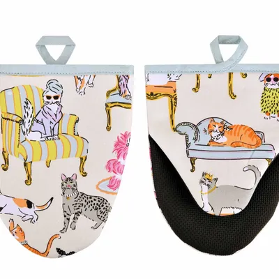 Rękawica kuchenna micro Ulster Weavers Cool Cats 2 sztuki