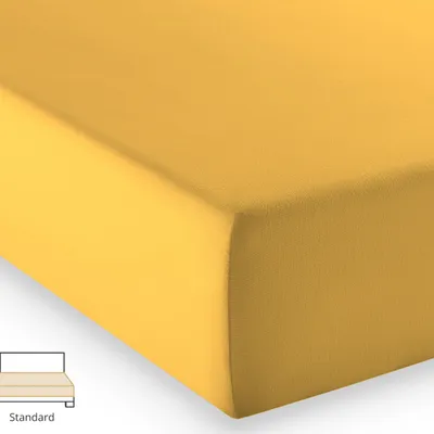 Prześcieradło jersey Fleuresse Comfort 1117-2349 Słoneczny Żółty