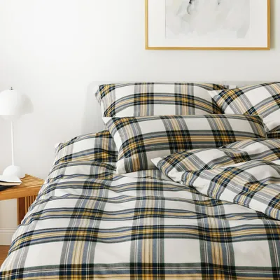 Pościel flanelowa Elegante Westminster 2666-03 Senfgelb
