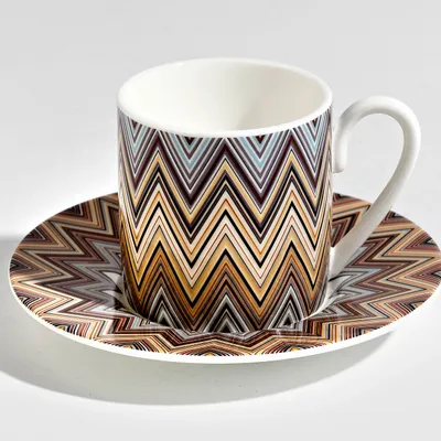 Filiżanka do kawy Missoni Zig Zag Jarris 148, zestaw 2 szt. Luxury Box