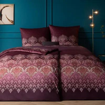 Pościel jersey Estella Sophia 6347-670 aubergine