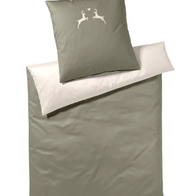 Pościel flanelowa Elegante Hirsche 26010-04 Zirbe