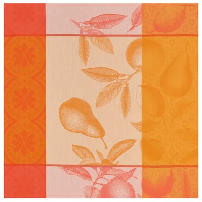 Serwetki bawełniane Le Jacquard Français Arrière-Pays Melon 4 szt.