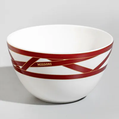 Miseczka do ryżu Missoni Nastri Bordeaux, zestaw 6 szt.