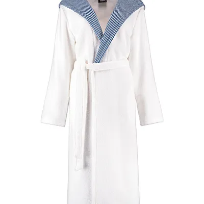 Szlafrok damski z kapturem Cawö 4345-601 White 36-50