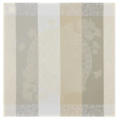 Serwetki bawełniane Le Jacquard Français Fleurs Gourmandes Craie 4 szt.