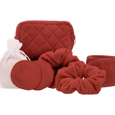 Kosmetyczka z zestawem akcesoriów Vossen Beauty Bag 6440 terra