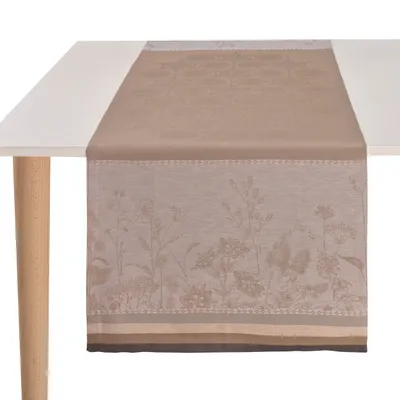 Bieżnik lniany Le Jacquard Français Instant Bucolique Chaton