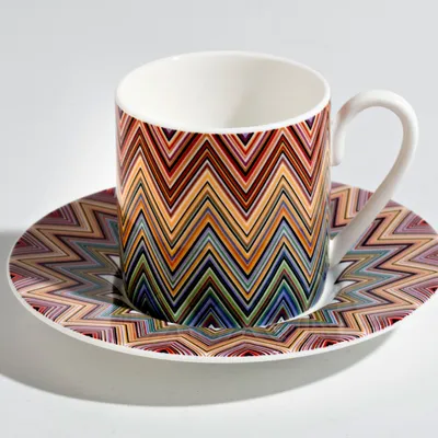 Filiżanka do kawy Missoni Zig Zag Jarris 156, zestaw 2 szt. Luxury Box