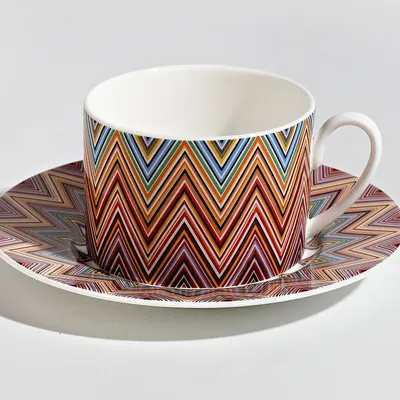 Filiżanka do herbaty Missoni Zig Zag Jarris 156, zestaw 6 szt. Luxury Box