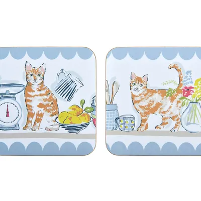 Podkładka pod kubek Ulster Weavers Pantry Cats zestaw 4 sztuki