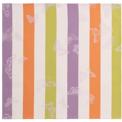 Serwetki bawełniane Le Jacquard Français Bal Des Papillons Lilas 4 szt.