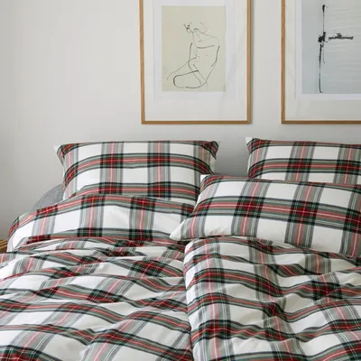Pościel flanelowa Elegante Westminster 2666-01 Weinrot