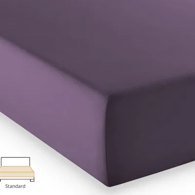 Prześcieradło jersey Fleuresse Comfort 1117-6062 Ciemna Lawenda