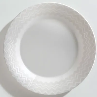 Talerz do zupy Missoni Zig Zag White, zestaw 6 szt.