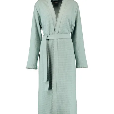 Szlafrok damski gofrowany kimono Cawö 812-44 Salbei XS-XL