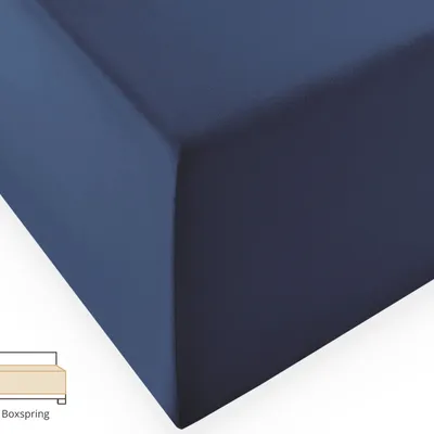 Prześcieradło na wysoki materac Fleuresse Comfort XL 1119-6073 Jeansowy Niebieski