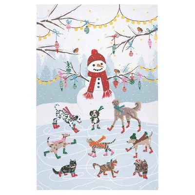 Ulster Weavers Ice Skating Animals ściereczka CO 028SKAN
