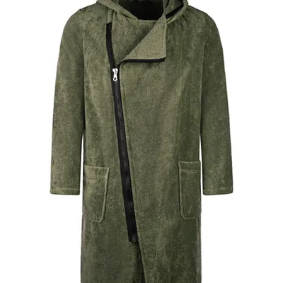 Szlafrok męski zapinany na zamek Cawö 6516-453 Field S-XL