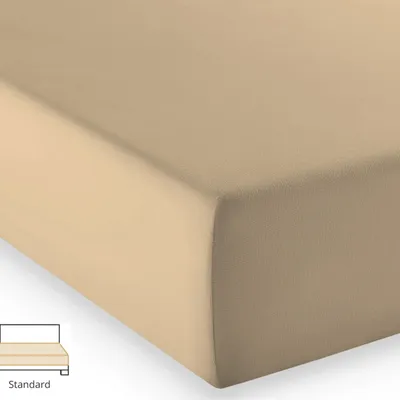 Prześcieradło jersey Fleuresse Comfort 1117-4033 Piaskowy