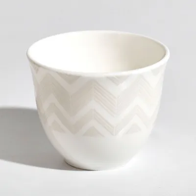 Arabskie filiżanki Missoni Zig Zag White, zestaw 6 szt. Luxury Box