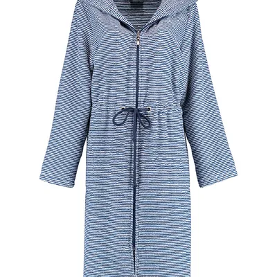 Szlafrok damski zapinany na zamek Cawö 3336-16 Navy 36-46