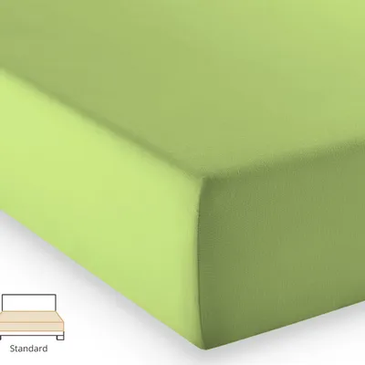 Prześcieradło jersey Fleuresse Comfort 1117-7041 Zielone Jabłko