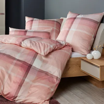 Pościel jersey Janine Carmen S 55112-01 Rot-Koralle