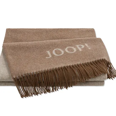 Koc wełniany JOOP! Fine Doubleface 814074 Taupe-Beige