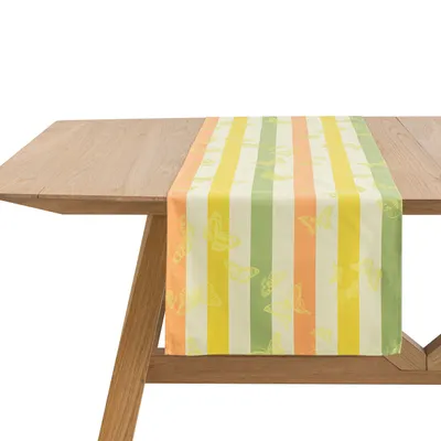 Bieżnik bawełniany Le Jacquard Français Bal Des Papillons Citrus