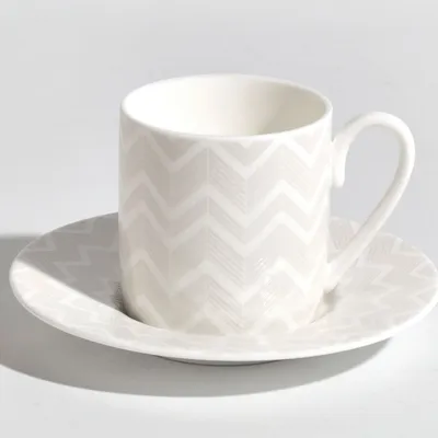 Filiżanka do kawy Missoni Zig Zag White, zestaw 6 szt.