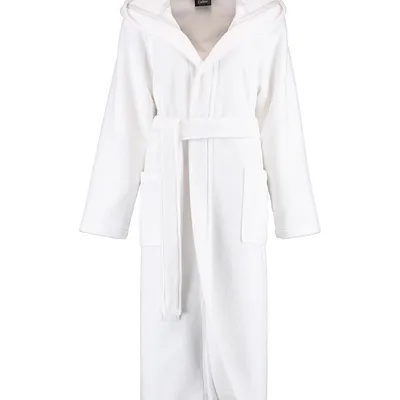 Szlafrok damski z kapturem Cawö 827-67 White XS-XL